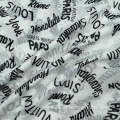 English Letter Printing Chiffon Textile Pure Polyester